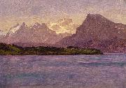 Albert Bierstadt Alaskan Coastal Range Spain oil painting artist